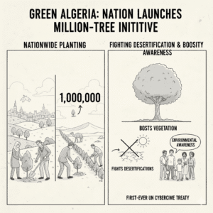 Algeria launches nationwide million-tree campaign to combat desertification and promote sustainability