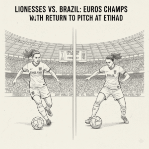 England faces Brazil in first international match since Euro 2025 victory