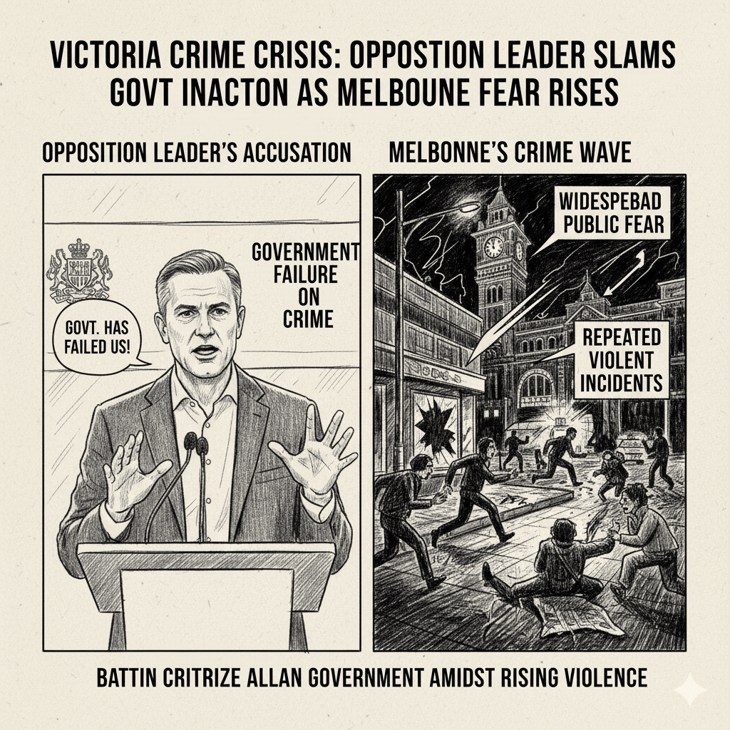 Victorian Opposition Leader criticizes Jacinta Allan government over rising crime and safety concerns