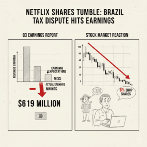 Netflix blames Brazilian tax dispute for rare quarterly earnings miss