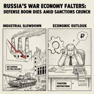 Russia’s defense industry shows signs of slowdown after years of wartime growth.