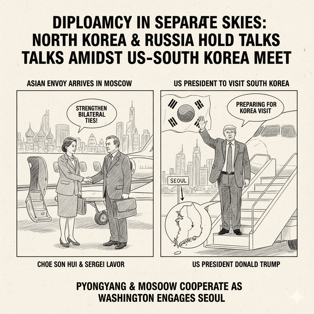 North Korean Foreign Minister Russia visit with Sergei Lavrov in Moscow