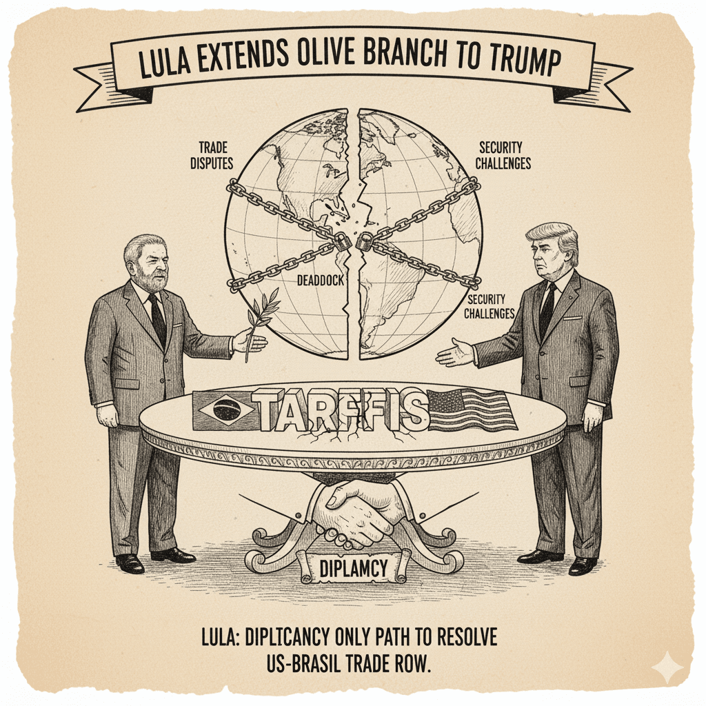 Brazilian President Lula discusses diplomacy in tariff talks with Trump