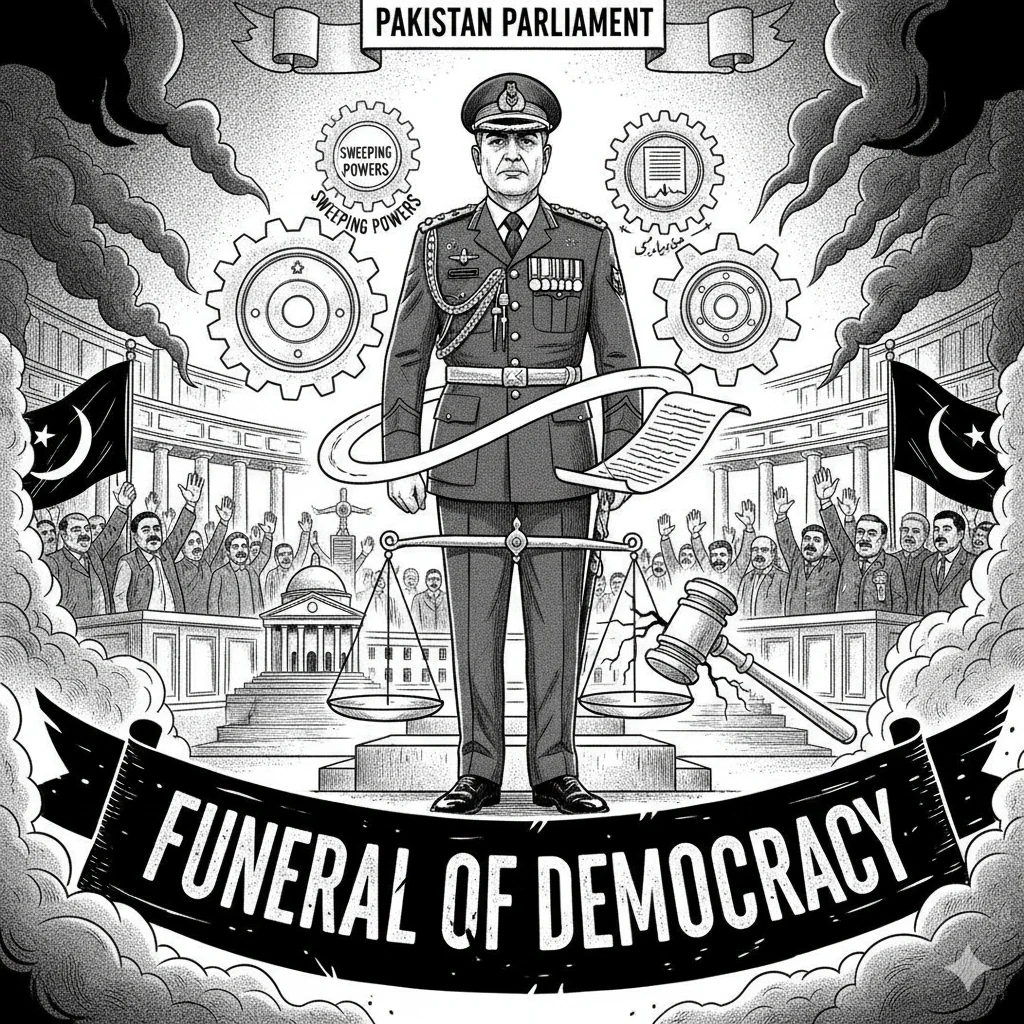 Pakistan Constitutional Amendment protest as critics denounce expanded powers for Army Chief Asim Munir