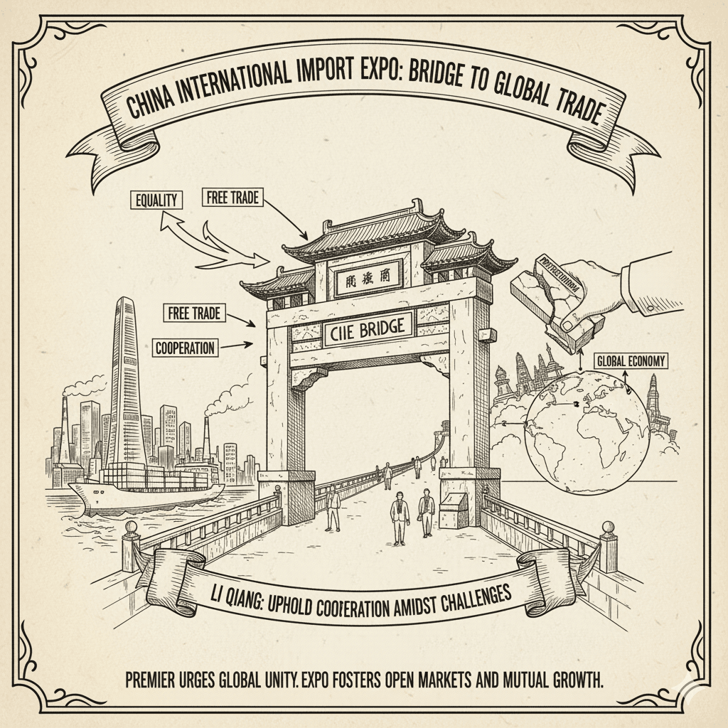 Chinese Premier Li Qiang CIIE opening speech in Shanghai 2025