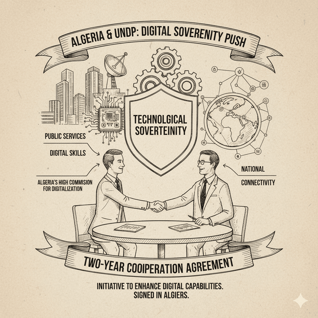 Algeria UNDP digital transformation agreement signing in Algiers