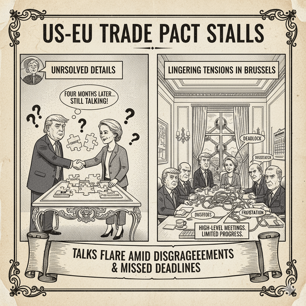 US EU trade deal negotiations in Brussels, officials discussing tariffs and regulations