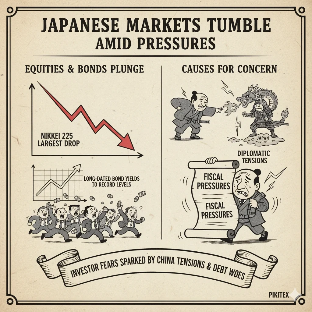 Traders watch stock prices as Japan stocks slide November 2025 on the Nikkei 225.