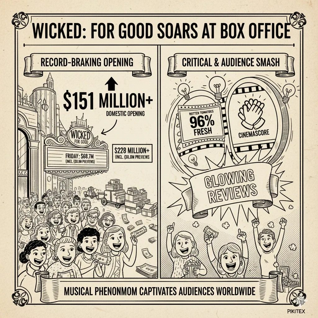 Wicked For Good box office breaks records with $151M domestic opening