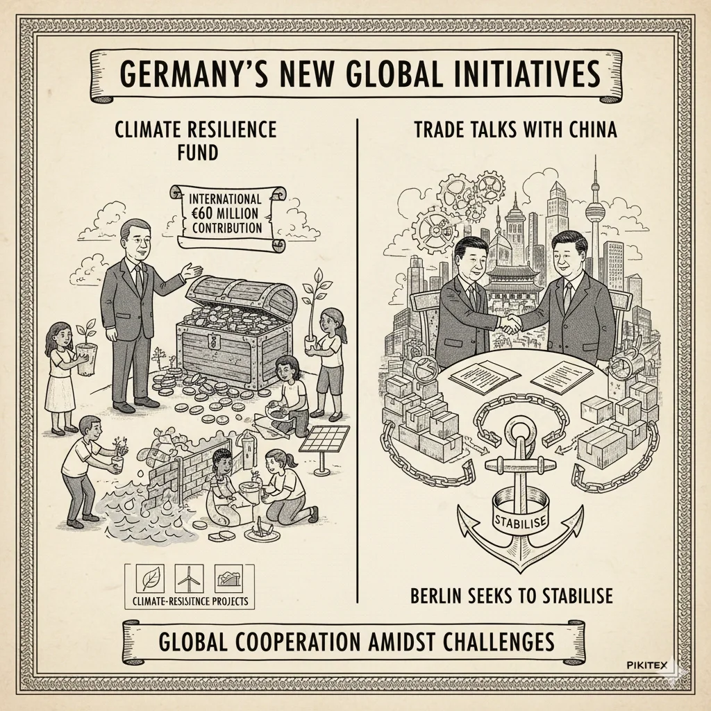 Germany climate fund announcement ceremony showing €60 million pledge to International Adaptation Fund