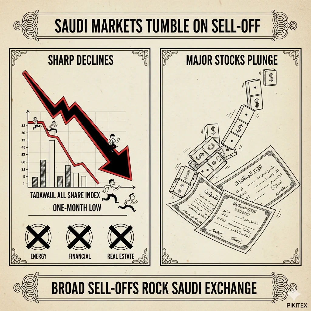 Saudi stock market hits one-month low as Tadawul All Share declines