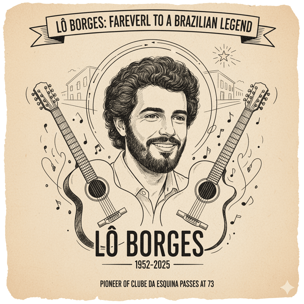 Lô Borges performing, co-founder of Clube da Esquina movement