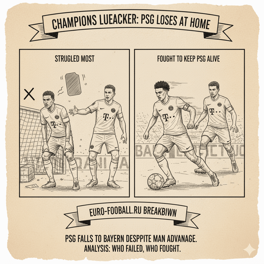 PSG vs Bayern match — Bayern Munich celebrate 2–1 win at Parc des Princes