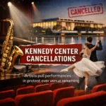 High-profile New Year’s Eve Kennedy Center cancellations spark controversy after renaming, affecting artists and raising legal and cultural concerns.