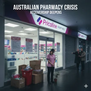 Wesfarmers confirms 54 Priceline pharmacies are in receivership. Learn about the financial pressures facing Infinity Pharmacy Group and Australia's community pharmacy sector. Read more.