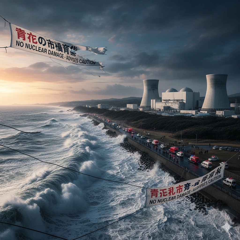 A strong Japan earthquake struck off the northern Pacific coast, prompting a tsunami advisory. Authorities confirmed no nuclear damage and warned of more quakes.