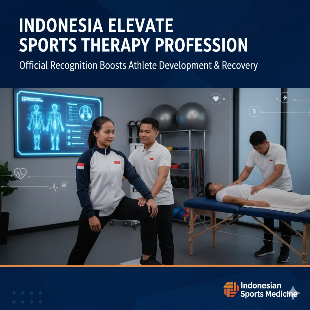 Sports therapists in Indonesia treating athletes for injury prevention and performance optimization