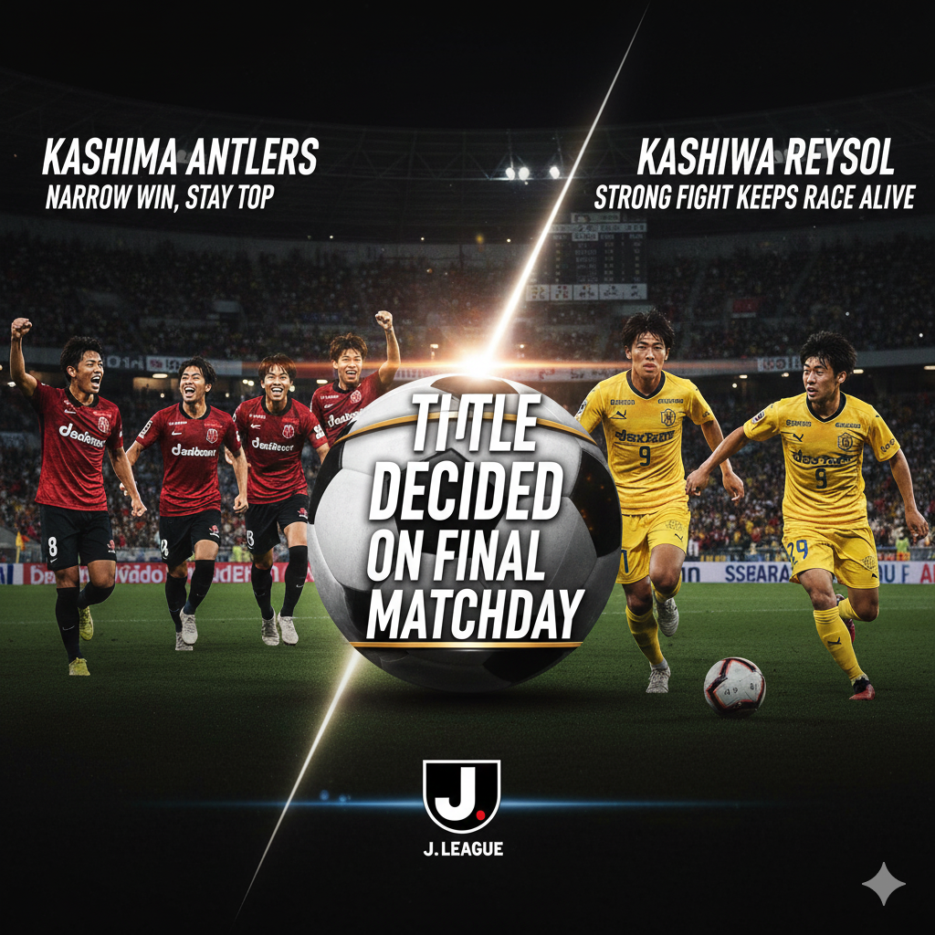 J. League 2025 title race standings ahead of final matchday