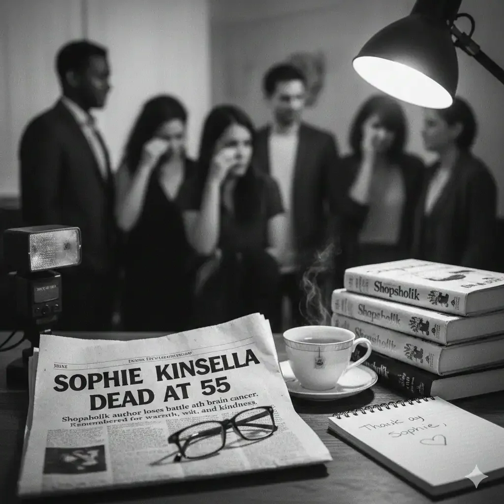 Sophie Kinsella, bestselling author of the Shopaholic series, dies at 55. Tributes highlight her wit, warmth, and lasting impact on readers worldwide.