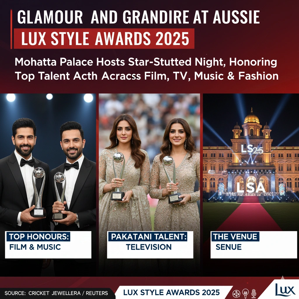 Lux Style Awards 2025 held in Karachi honor top stars from film, TV, music, and fashion at Mohatta Palace.