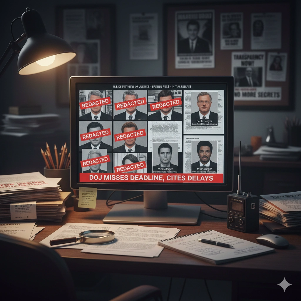 DOJ releases first Jeffrey Epstein case files in 2025 with redactions, fueling controversy and public debate over transparency in high-profile investigations.