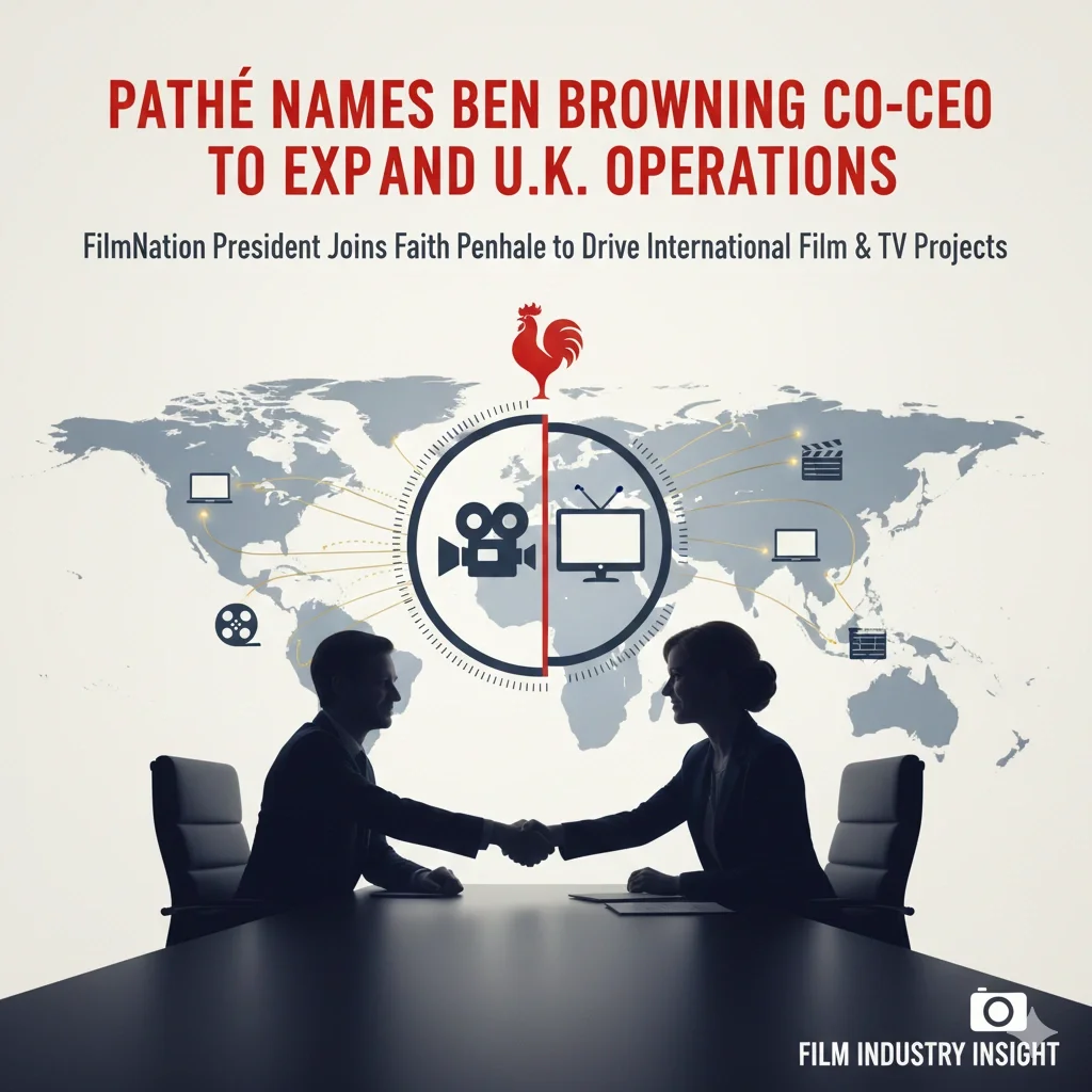 Ben Browning and Faith Penhale at Pathé U.K. announcement