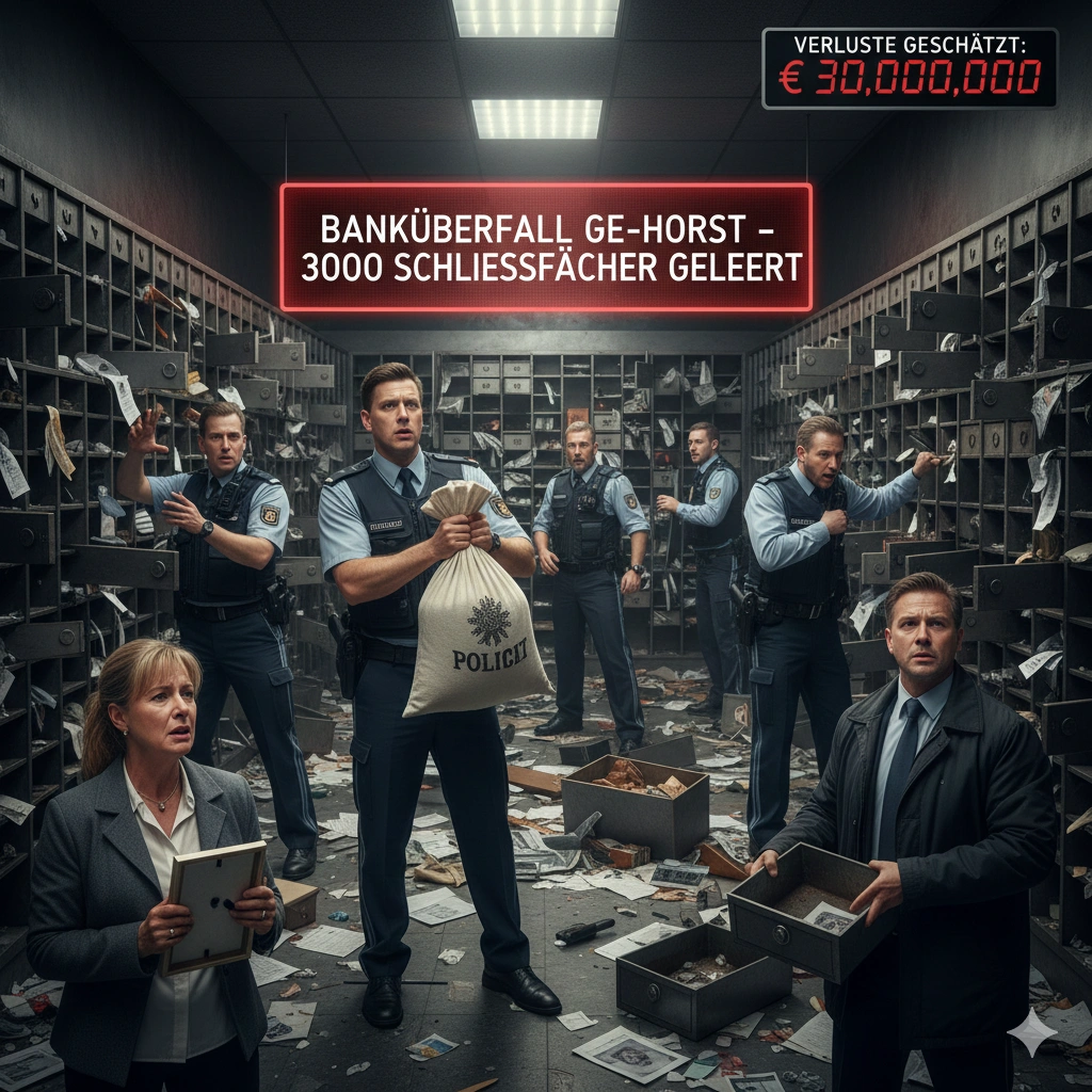 Gelsenkirchen bank heist steals €30 million from 3,000+ safe deposit boxes, shocking Germany and triggering police investigation.