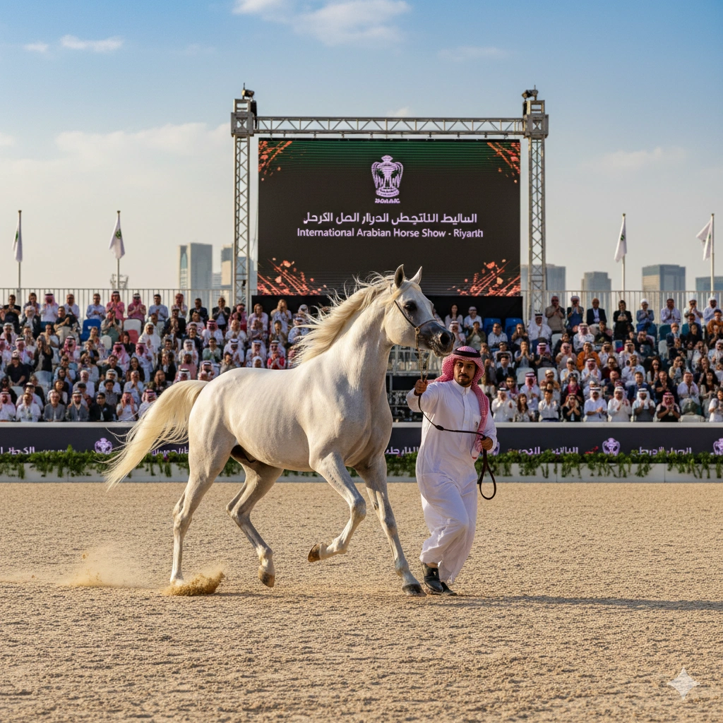 The International Arabian Horse Show Riyadh enters day 3 with fierce competition, global participation, and growing crowds at Dirab.