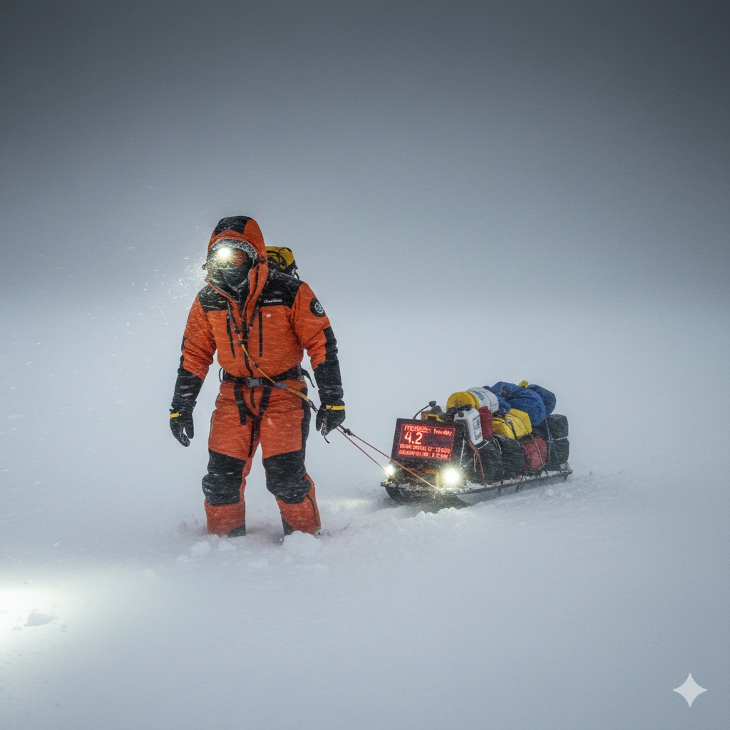 Colin O’Brady battles 36 days of Antarctica whiteouts, slowing his expedition and testing endurance during the historic solo crossing.