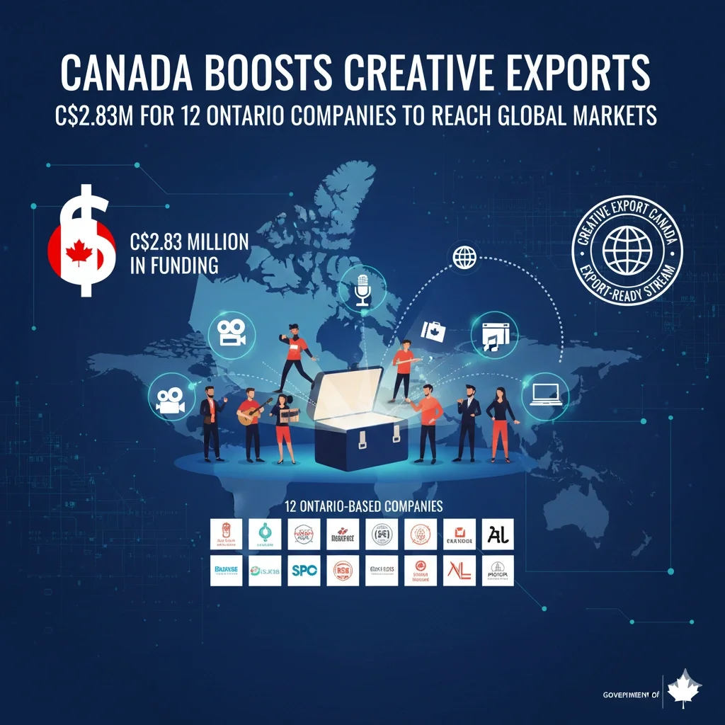 Ontario companies receiving Canada creative export funding to expand Canadian cultural products globally