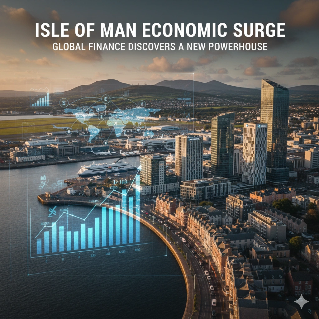 The Isle of Man records a 300% rise in economic activity as financial services, fintech, and digital banking drive strong growth.