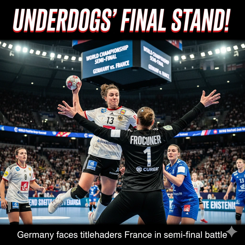 Germany faces defending champions France in the Handball WM Frauen semi-final, aiming for a historic medal after nearly two decades.