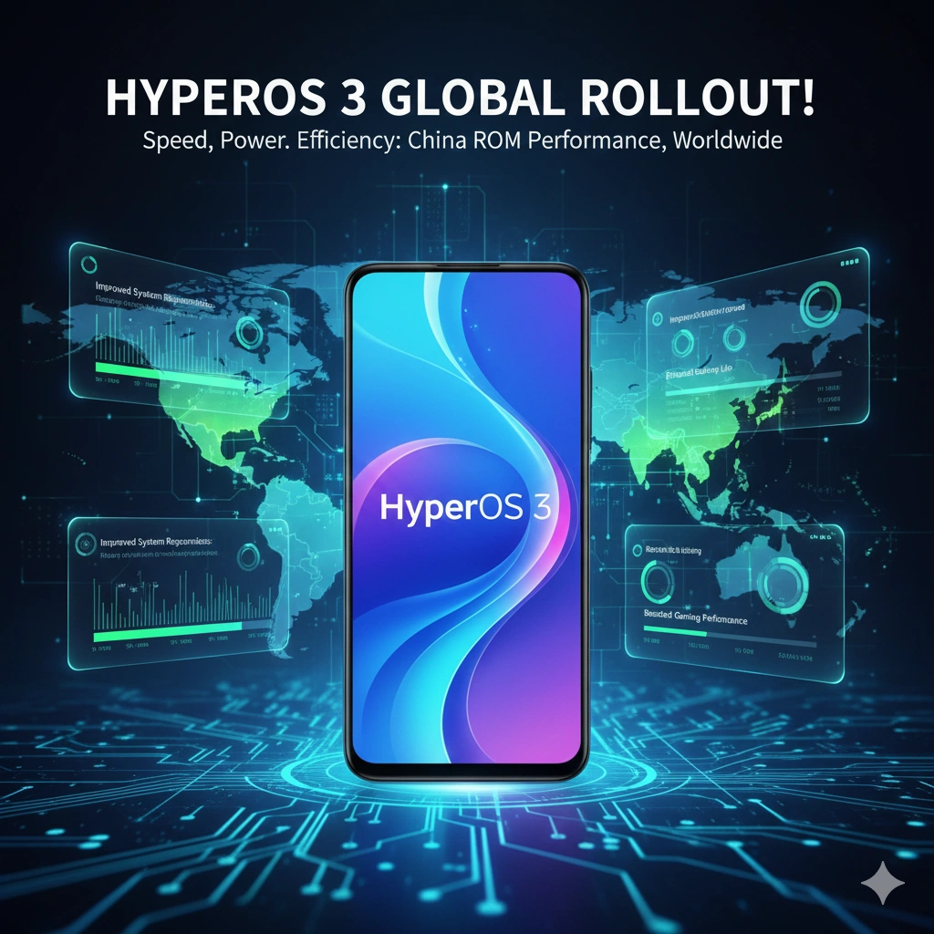 Xiaomi rolls out HyperOS 3 globally, delivering smoother performance, better battery life, and near China ROM optimization for supported devices.