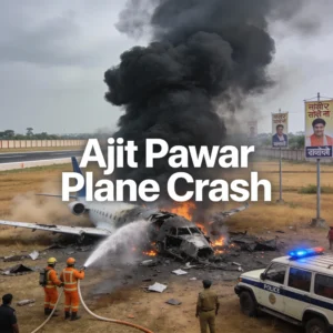 Maharashtra Deputy CM Ajit Pawar dies in a tragic plane crash near Baramati, killing five people. Probe underway as leaders mourn the senior politician.