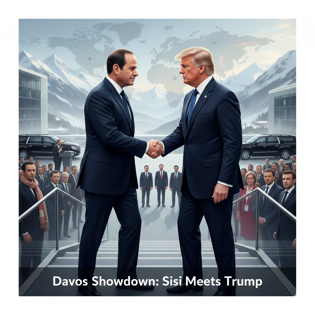 Al-Sisi and Trump clash on stability at Davos 2026 as global tensions, sanctions, and security dominate the World Economic Forum.