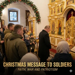 Putin hails Russian soldiers as God’s “missionaries” in an Orthodox Christmas message linking faith, patriotism, and military service.