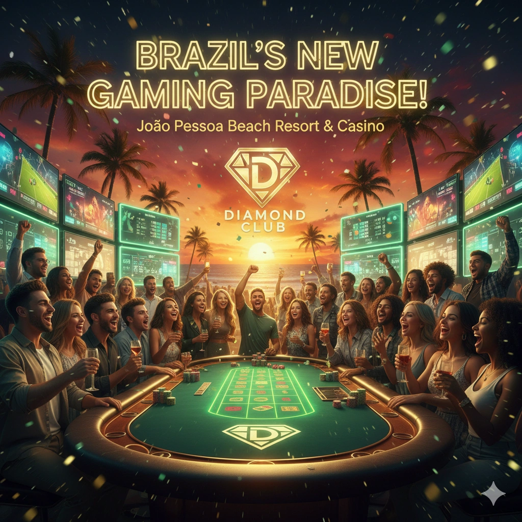 Brazil Diamond Poker launches in João Pessoa as a regulated hub blending poker, sports, dining, and nightlife under state oversight.