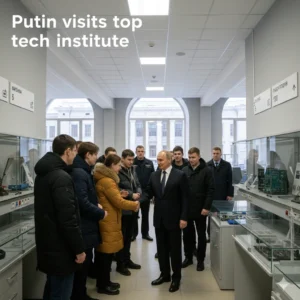 Russia technology drive gains momentum as Putin visits MIPT with top officials, highlighting science, students, and battery innovation.