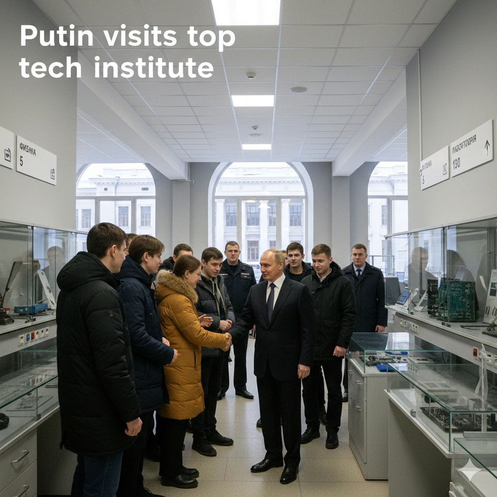 Russia technology drive gains momentum as Putin visits MIPT with top officials, highlighting science, students, and battery innovation.