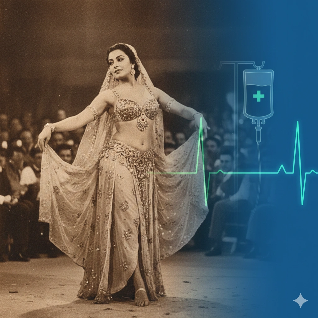 Soheir Zaki health crisis shocks Egypt as the iconic dancer, 81, battles severe dehydration in ICU amid chronic illness risks.