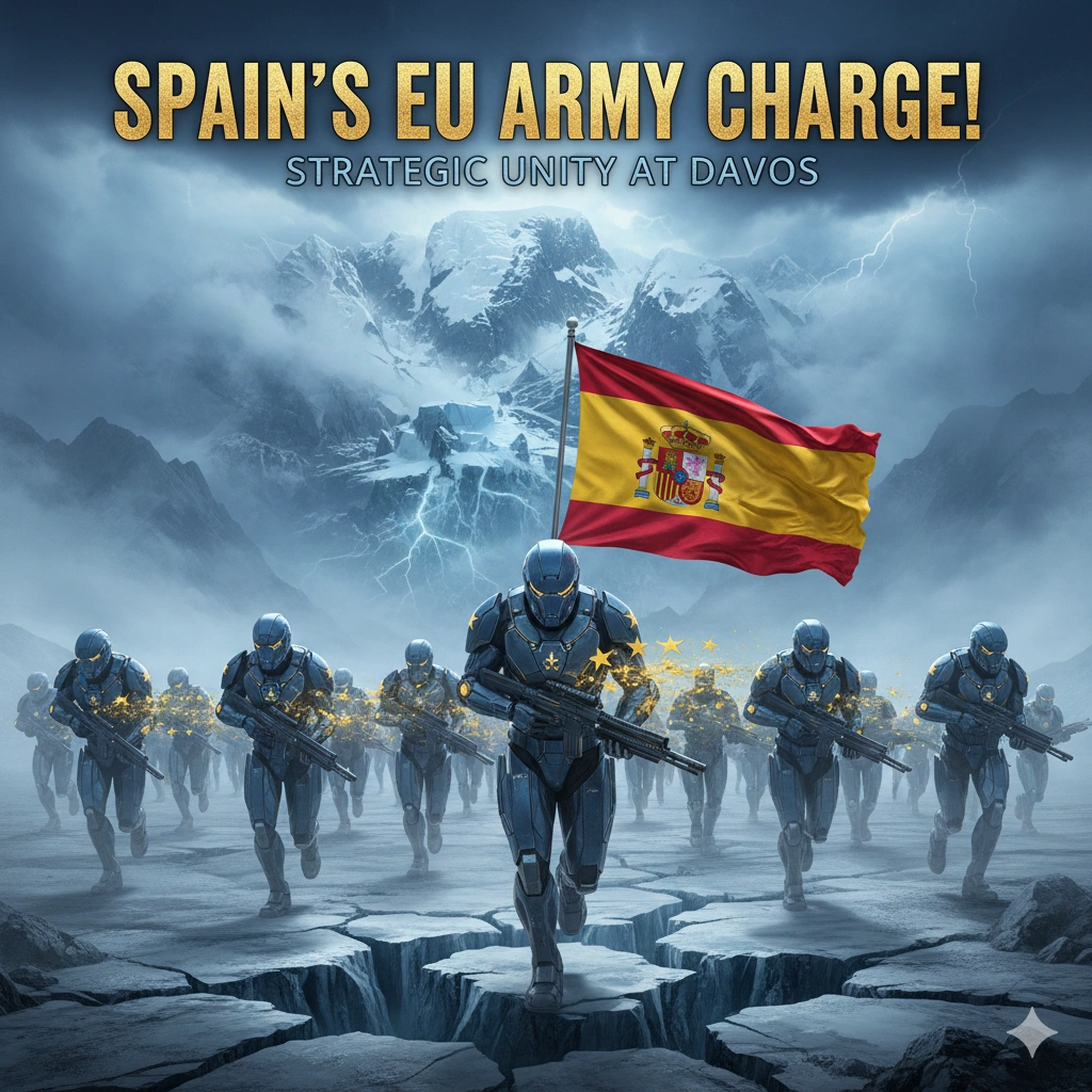 Spain urges a unified EU Army to strengthen defense autonomy and deterrence after Trump-Rutte Greenland truce at Davos 2026.