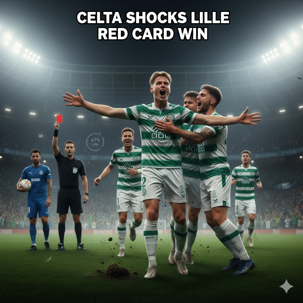 Celta Vigo vs Lille stunned fans as the Spanish side won 2-1 despite a red card, highlighting grit, tactical brilliance, and Europa League drama at Balaídos.