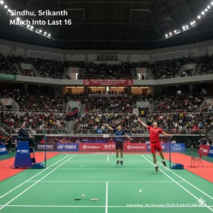 PV Sindhu and Kidambi Srikanth advance to Indonesia Masters 2026 round of 16 after thrilling victories against Japanese opponents.