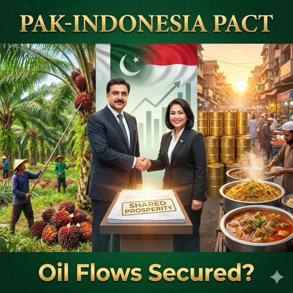 Pakistan Indonesia palm oil trade secured through dual MoUs, boosting edible oil supply and bilateral commerce in 2026.