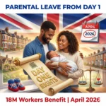 UK day-one parental leave reform gives 18M workers instant parental and sick pay rights from April 2026, transforming family and workplace security.