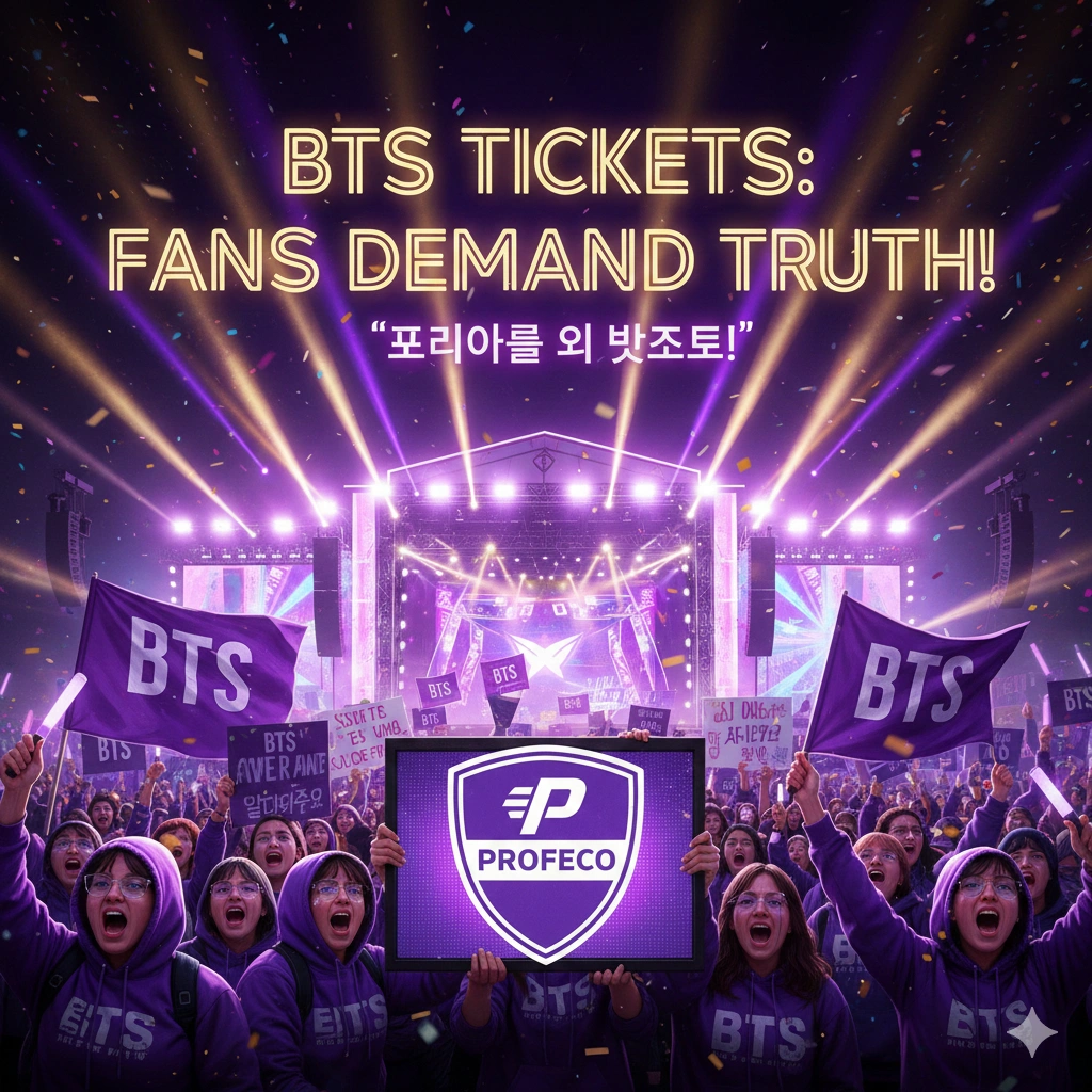 BTS Ticket Prices in Mexico trigger backlash as fans demand transparency and Profeco presses promoters to reveal concert costs ahead of May shows.