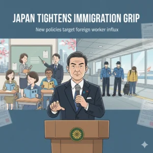 Japan cracks down on immigration with tougher naturalization rules, higher fees, and deportations as foreign residents hit 3.9 million.