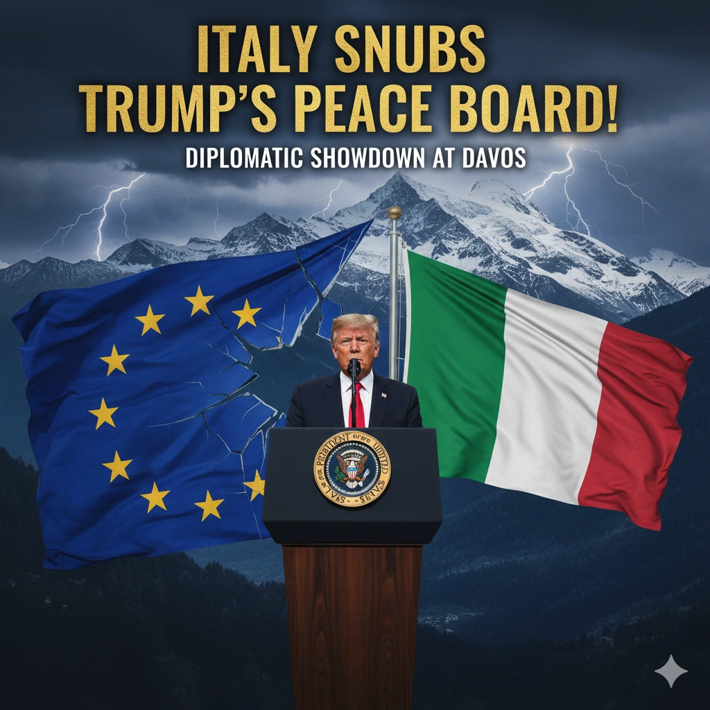 Italy rejects Trump’s Board of Peace, citing constitutional barriers, sovereignty risks, and fears of weakening the UN.