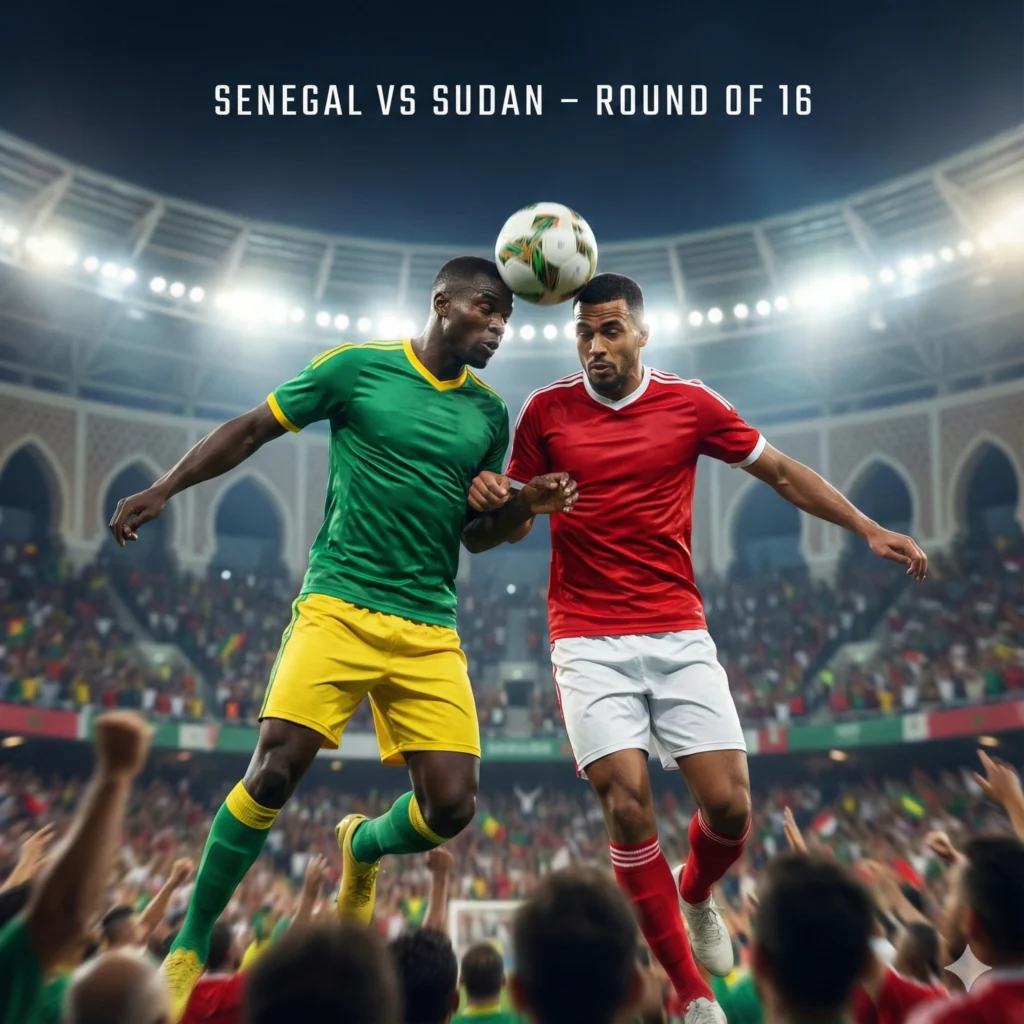 Senegal vs Sudan opens AFCON 2026 knockouts as favourites face underdogs in a high-stakes clash with history, lineups, and broadcast details.