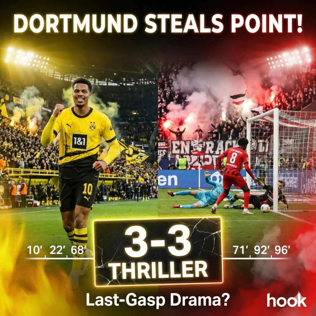 Dortmund Frankfurt thriller delivers a 3-3 Bundesliga opener with late heroics, keeping Dortmund unbeaten amid chaos at Deutsche Bank Park.